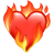 Heart on fire emoji